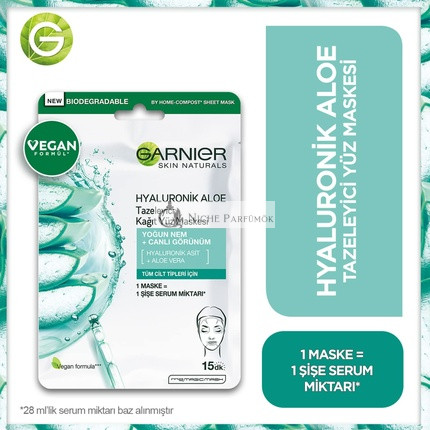 Garnier Skin Naturals Hyaluronic Aloe Fabric Mask with Aloe Vera Extract