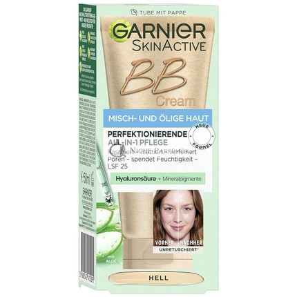 Garnier SkinActive BB Cream All-in-1 Day Care with Hyaluronic Acid and Aloe Vera SPF 25 Light 50ml