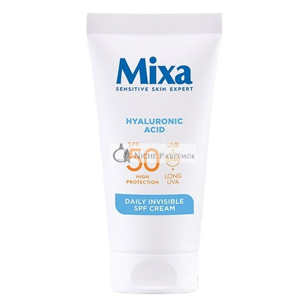 Mixa Moisturizing Face Cream Spf50 Against Dryness With Hyaluronic Acid 50ml