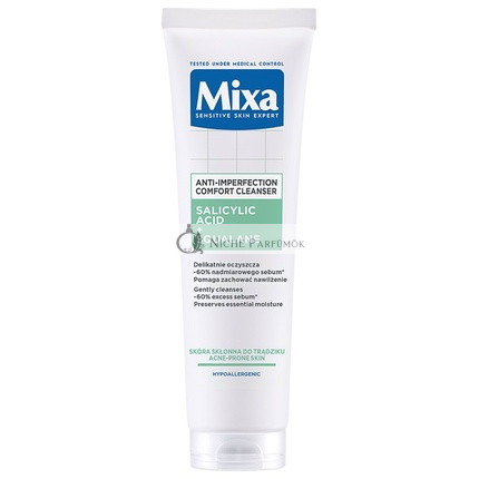 Mixalab Pore Perfect Cleansing Gel For Face Against Imperfections With Salicylic Acid And Squalane 150ml