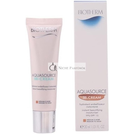 Biotherm Aquasource BB Cream Instant Beautifying Moisturizer SPF15 30ml Medium to Gold