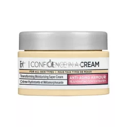   IT Cosmetics Confidence in a Cream Anti Aging Face Moisturizer with Hyaluronic Acid, Niacinamide and Peptides 0.5 fl oz