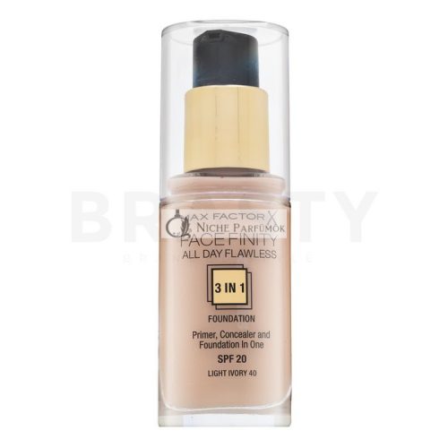 Max Factor Facefinity All Day Flawless Flexi-Hold 3in1 Primer Concealer Foundation SPF20 Liquid Makeup 3in1 40 30 ml