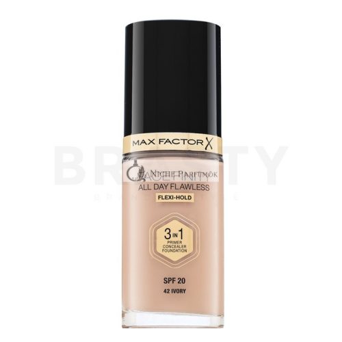 Max Factor Facefinity All Day Flawless Flexi-Hold 3in1 Primer Concealer Foundation SPF20 Liquid Foundation 3in1 42 30 ml