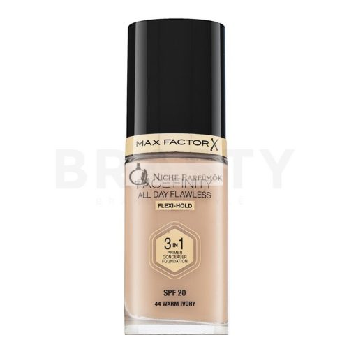 Max Factor Facefinity All Day Flawless Flexi-Hold 3in1 Primer Concealer Foundation SPF20 Liquid Foundation 3in1 44 30 ml