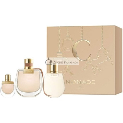 Chloé Nomade Giftset + Eau de parfum spray 75ml + Eau de parfum bag spray 5ml + body lotion 100ml