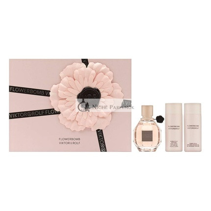 Viktor&Rolf Flowerbomb Eau de Parfum 50ml with Body Lotion and Shower Gel