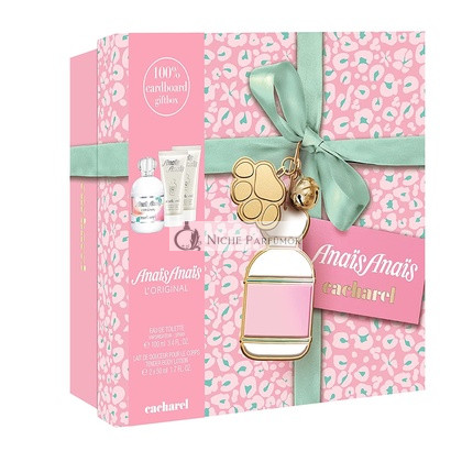 Cacharel Anais Anais Eau de Toilette Spray Perfume for Women Gift Set - EDT and Lotion