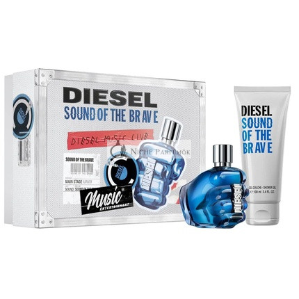 Diesel Sound of the Brave 2021 Gift Set with 50ml EDT Spray and 100ml Shower Gel