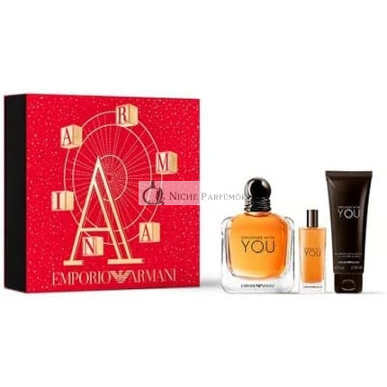Armani Emporio Stronger With You 3 Pcs Set Eau De Toilette 100ml + Eau De Toilette15ml + Shower Gel 75ml