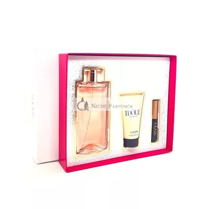 Lancome Idole Gift Set - 50ml Eau de Parfum + 50ml Body Lotion + 2.5ml Idole Lash 01 Glossy Black Mascara