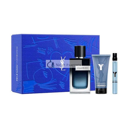 YSL Y Eau de Parfum for Men 100ml + 10ml + Shower Gel Gift Set