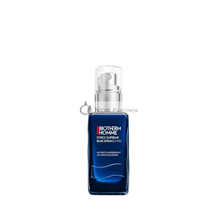 Biotherm Homme Force Supreme Blue Serum Revitalizing Anti Aging Face Serum for Daily Face Care Power Treatment for Men 60ml
