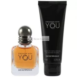   Giorgio Armani Stronger With You Eau De Toilette 50ml And Shower Gel 75ml