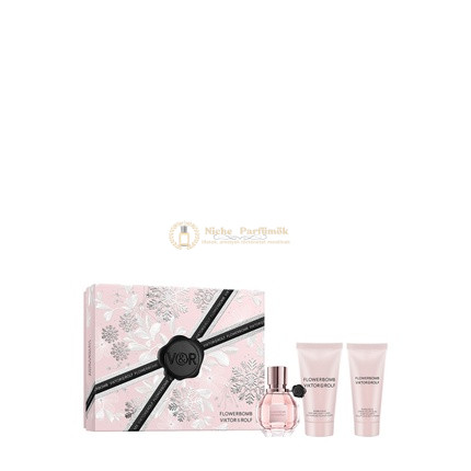 Viktor Rolf Flowerbomb Eau De Parfum Szett - 30 Ml Testápolóval
