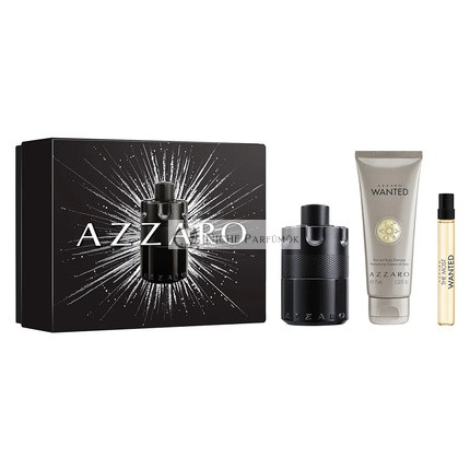 Azzaro Set The Most Wanted Eau De Parfum Spray 100ml, Eau De Parfum Spray 10ml, Shower Gel 75ml