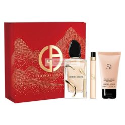   Giorgio Armani Si Eau De Parfum Spray Szett - 100ml Eau De Parfum, 10ml Eau De Parfum, 50ml Testápoló