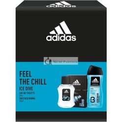   Adidas Ice Dive Men's Eau de Toilette 50ml and 3-in-1 Shower Gel 250ml