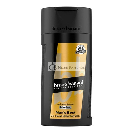 Bruno Banani Man's Best 3-in-1 Shower Gel for Body, Hair and Face 250ml