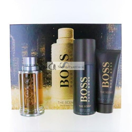 Hugo Boss The Scent 3 Piece Gift Set for Men 3.3 Oz
