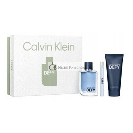 Calvin Klein Defy EDT 100ml + Hair & Body Wash 100ml + EDT 10ml
