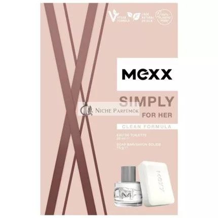 Mexx Simply for Her Gift Set Eau de Toilette 20ml and Soap 75g