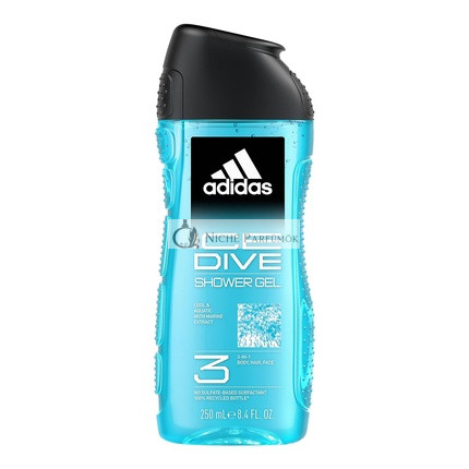Ice Dive Shower Gel 250ml with Notes of Grapefruit, Orange, and Mint
