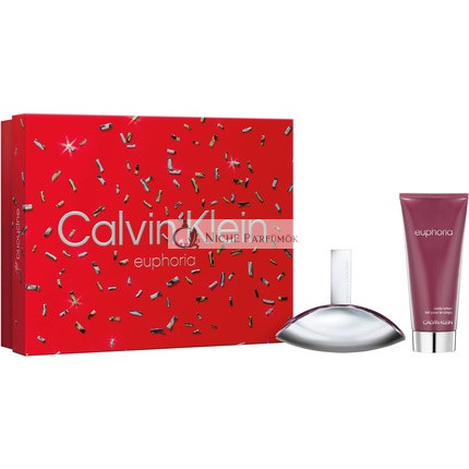 Calvin Klein Women's euphoria Gift Set Eau De Parfum 50ml and Body Lotion 100ml