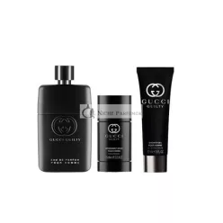   Gucci Guilty Pour Homme 3 Piece Gift Set: Eau de Parfum 90ml Spray + 75ml Deodorant + 50ml Gel - Hard Box