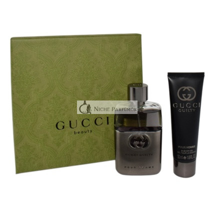 Gucci Guilty Pour Homme Set - 50ml Eau De Toilette And 50ml Shower Gel