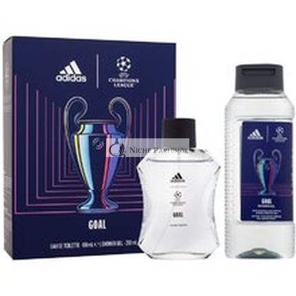 Adidas Uefa Champions League Goal Gift Set Eau De Toilette 100 Ml And Shower Gel 250 Ml