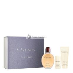   Calvin Klein Men's Obsession 3-Piece Gift Set 4.2 Fl Oz + 3.3 Fl Oz