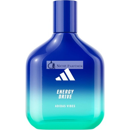 adidas Vibes Energy Drive Eau de Parfum for All 100ml - Energizing and Stimulating Long Lasting Fragrance with Cardamom and Pink Pepper