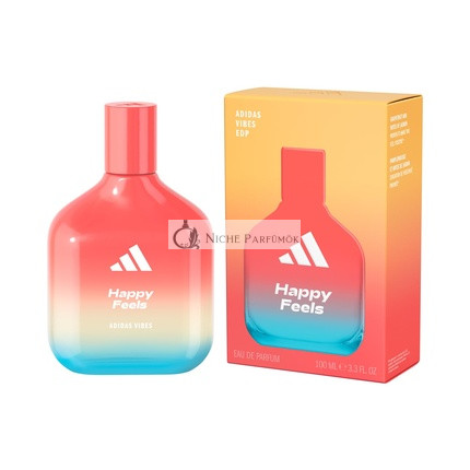 adidas Vibes Happy Feels Eau de Parfum Unisex Fragrance with Floral Fresh Notes and Natural Essential Oils 100ml