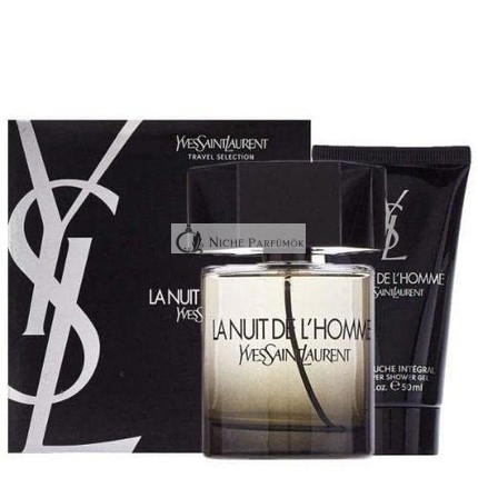 La Nuit De L'homme Yves Saint Laurent Eau de Toilette Spray 3.3 oz & All Over Shower Gel 1.6