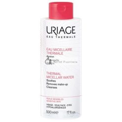   URIAGE Thermal Micellar Water for Sensitive Skin 17 fl.oz. Oil-Free Cleansing Care Gentle Makeup Remover