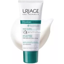   Uriage Hyséac Anti-Blemish Global Care 40ml - Reduces Pimples & Spots, Clarifies Pores - Salicylic Acid & AHA Cream - Effective from 4 Hours - Paraben & Oil-Free, Non-Comedogenic