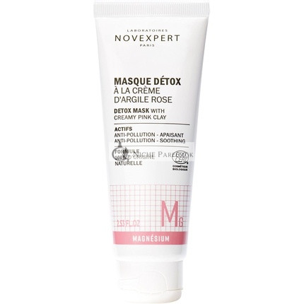 Novexpert Detox Mask with Creamy Pink Clay for Unisex 2.53 oz