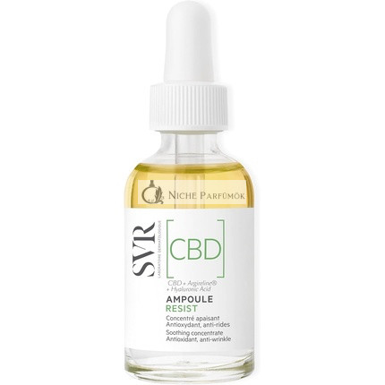 SVR CBD Ampoule Resist Antioxidant Soothing Face Oil-Serum for Sensitized Stressed Skin prone to Redness Discomfort Fine Lines 30ml