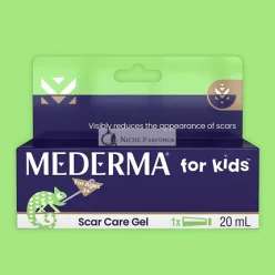   Mederma for Kids Scar Care Cream Goes on Purple Rubs in Clear Kid-Friendly Scent 20ml