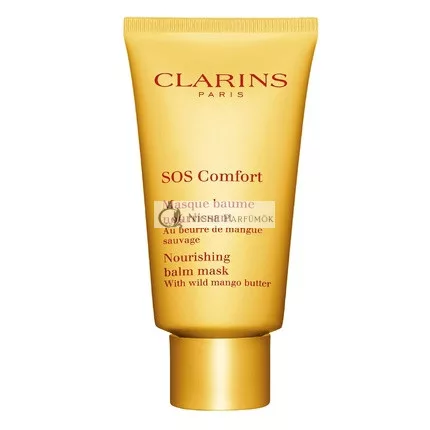 CLARINS SOS Comfort Nourishing Balm Mask 10-Minute Face Mask Restores Radiance Dry Skin Type 2.3 Ounces