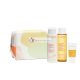 Clarins Cleansing Essentials Gift Set - Velvet Cleansing Milk 200ml + Toning Lotion 200ml + Nourishing Oil Scrub 15ml + Cosmetic Bag.