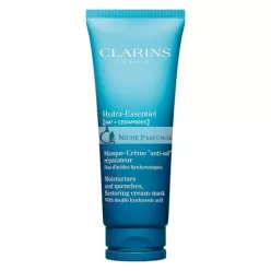   Clarins Hydra-Essentiel Face Mask Hydrating Visibly Plumper Skin 24H Hydration Revives Radiance Double Dose Of Hyaluronic Acid Visibly Smoothes All Skin Types 2.5 Oz