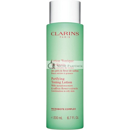 Clarins Purifying Toning Lotion with Meadowsweet and Saffron Flower Extract 200ml
