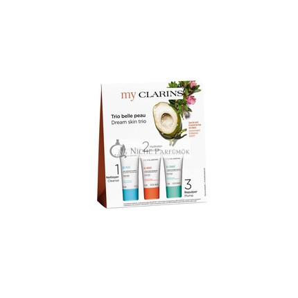 Clarins Re-Move Detoxify Dermo-Cleansing Gel, Re-Boost Hydra-Energizing Cream, And Re-Charge Detox-Replumping Night Mask Set