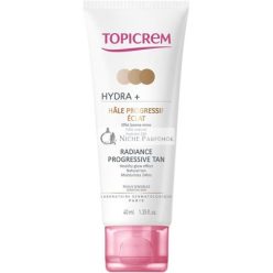  Topicrem HYDRA+ Radiance Progressive Tan - Facial Cream for Unifying and Brightening Skin 40 ml