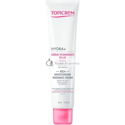 Topicrem HYDRA+ Rich Moisturising Radiance Cream 40ml