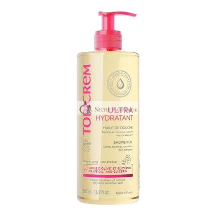 Topicrem Ultra Moisturizing Shower Oil Cleanses Nourishes Protects Face Body Gel Sensitive Dry Skin Babies Children Adults Made in