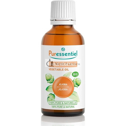 Puressentiel Organic Jojoba Plant Oil Cold Pressed Certified Organic 100% Pure and Natural Hair Skin Nails Vegan and Cruelty Free 50ml Jojoba 50ml