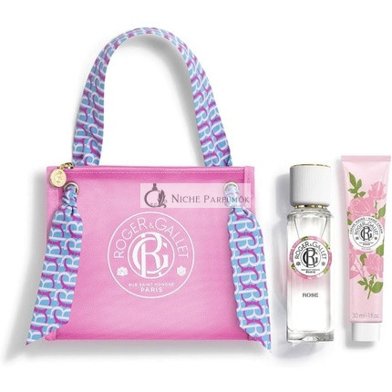 Roger & Gallet Rose Pouch Set Eau Fraîche 30ml and Hand Cream 30ml